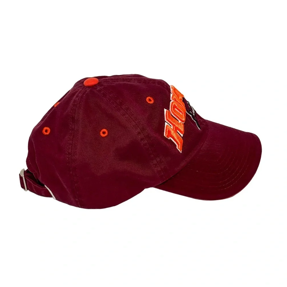 Virginia Tech Hokies Maroon Dad Hat Adjustable Strapback VT NCAA Baseball Cap